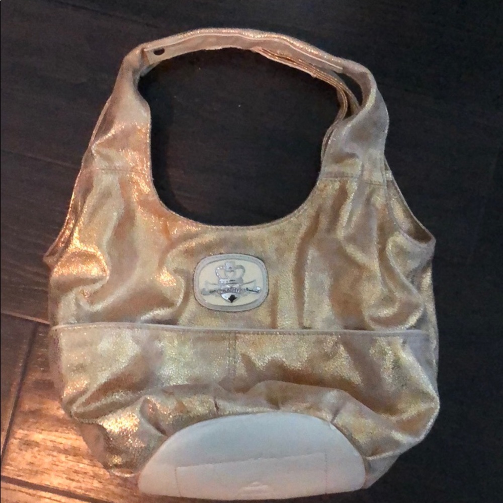 Kathy Van Zeeland Gold Purse